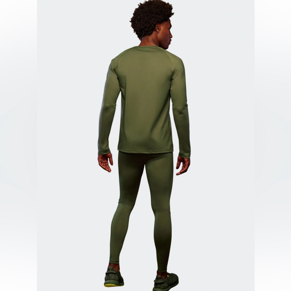 Adidas X Ivy park mens tight and long sleeve matching set wild pine & black XL - Picture 4 of 15